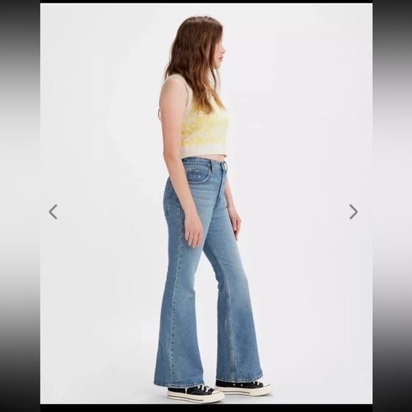 Levi's Premium 70'S HIGH RISE FLARE WOMEN'S JEANS size 31 - Picture 2 of 12